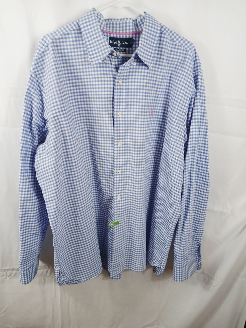 Ralph Lauren Men’s Blue Gingham Button-Down Shirt